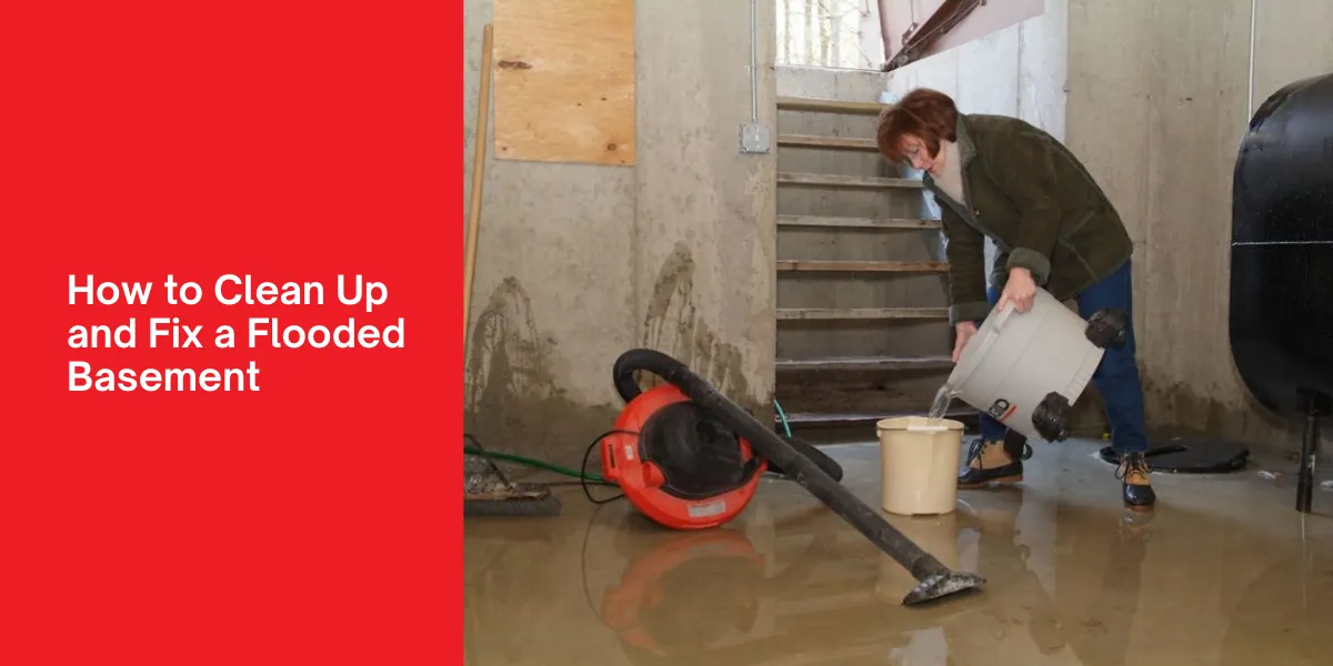 How to Clean Up and Fix a Flooded Basement tep-by-step guide on how to clean up and fix a flooded basement.