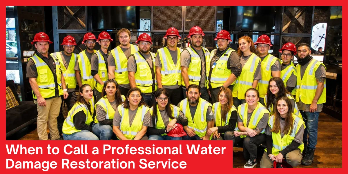 When to Call a Professional Water Damage Restoration Service
