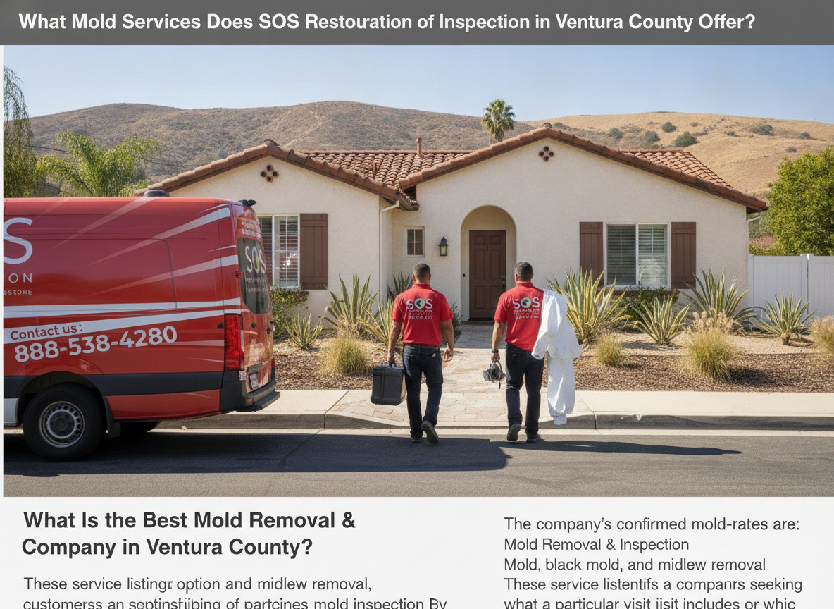 What Mold Services Does SOS Restoration of Ventura County Offer?