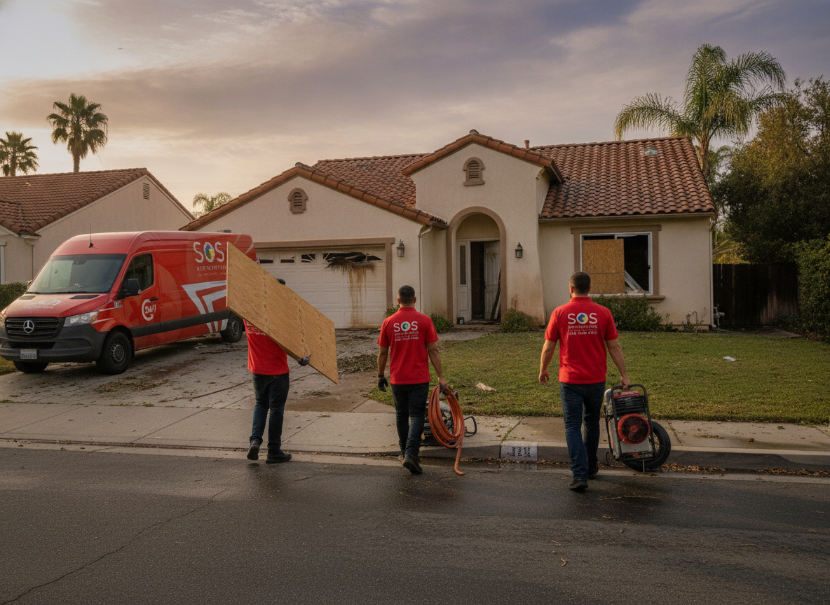 Which Storm Damage Services Does SOS Restoration of Ventura County Offer?