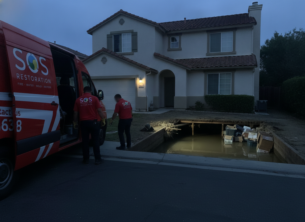 Does SOS Restoration of Ventura County offer sewage cleanup?